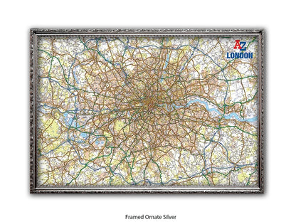 A to Z | London Map | Wall Decor Poster