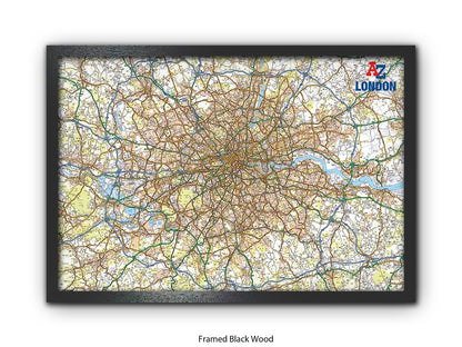 A to Z | London Map | Wall Decor Poster