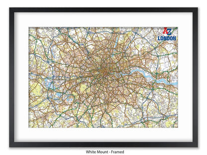 A to Z | London Map | Wall Decor Poster
