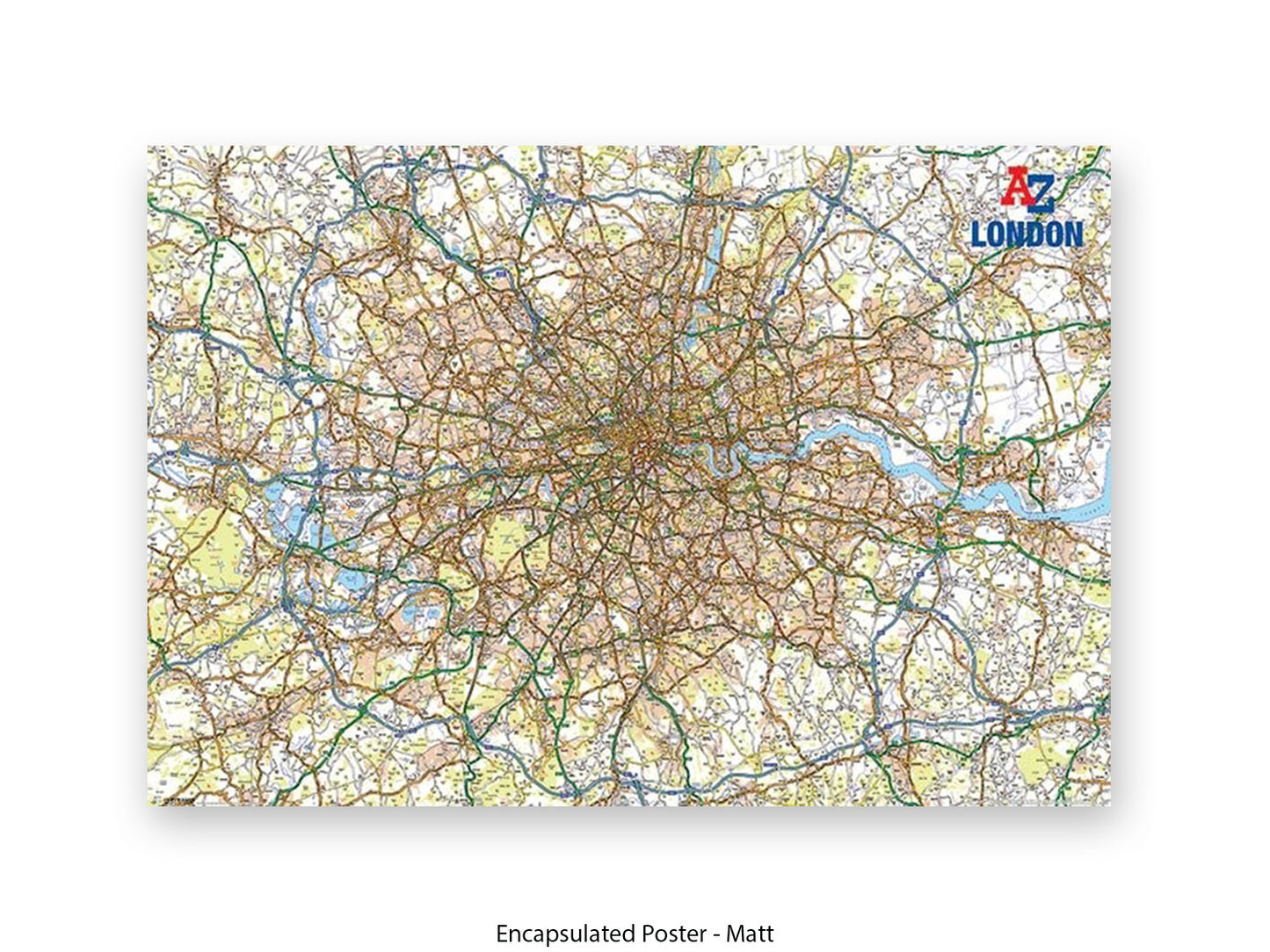 A to Z | London Map | Wall Decor Poster
