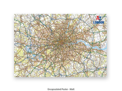 A to Z | London Map | Wall Decor Poster