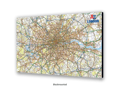 A to Z | London Map | Wall Decor Poster