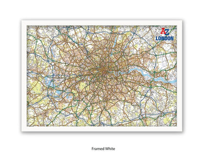 A to Z | London Map | Wall Decor Poster