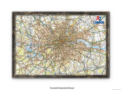 A to Z | London Map | Wall Decor Poster
