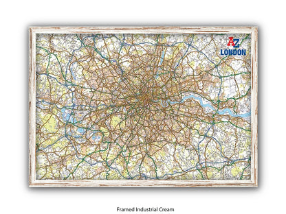 A to Z | London Map | Wall Decor Poster