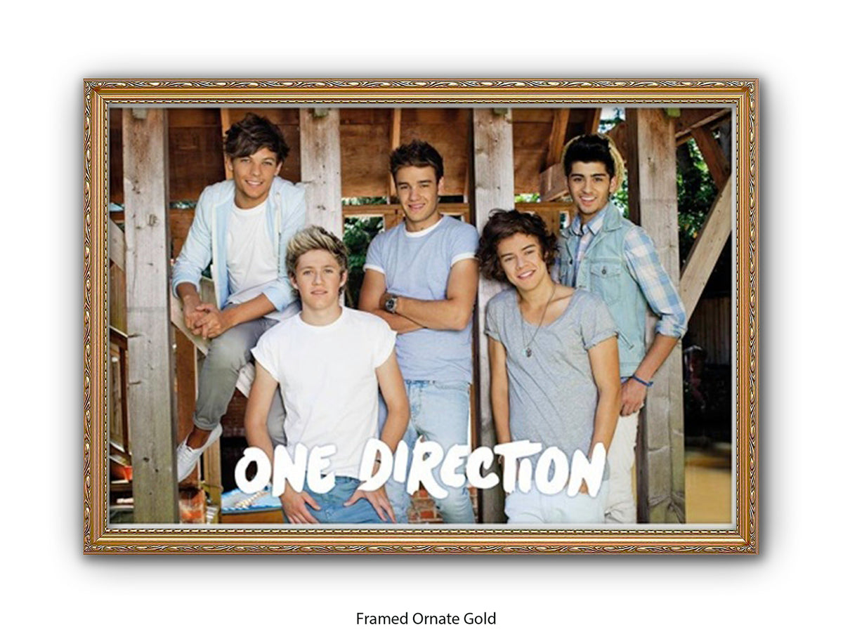 One Direction Poster - Vintage Pop Band Wall Art - 1D Music Print for Fans