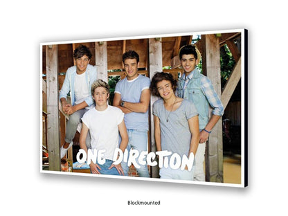 One Direction Poster - Vintage Pop Band Wall Art - 1D Music Print for Fans