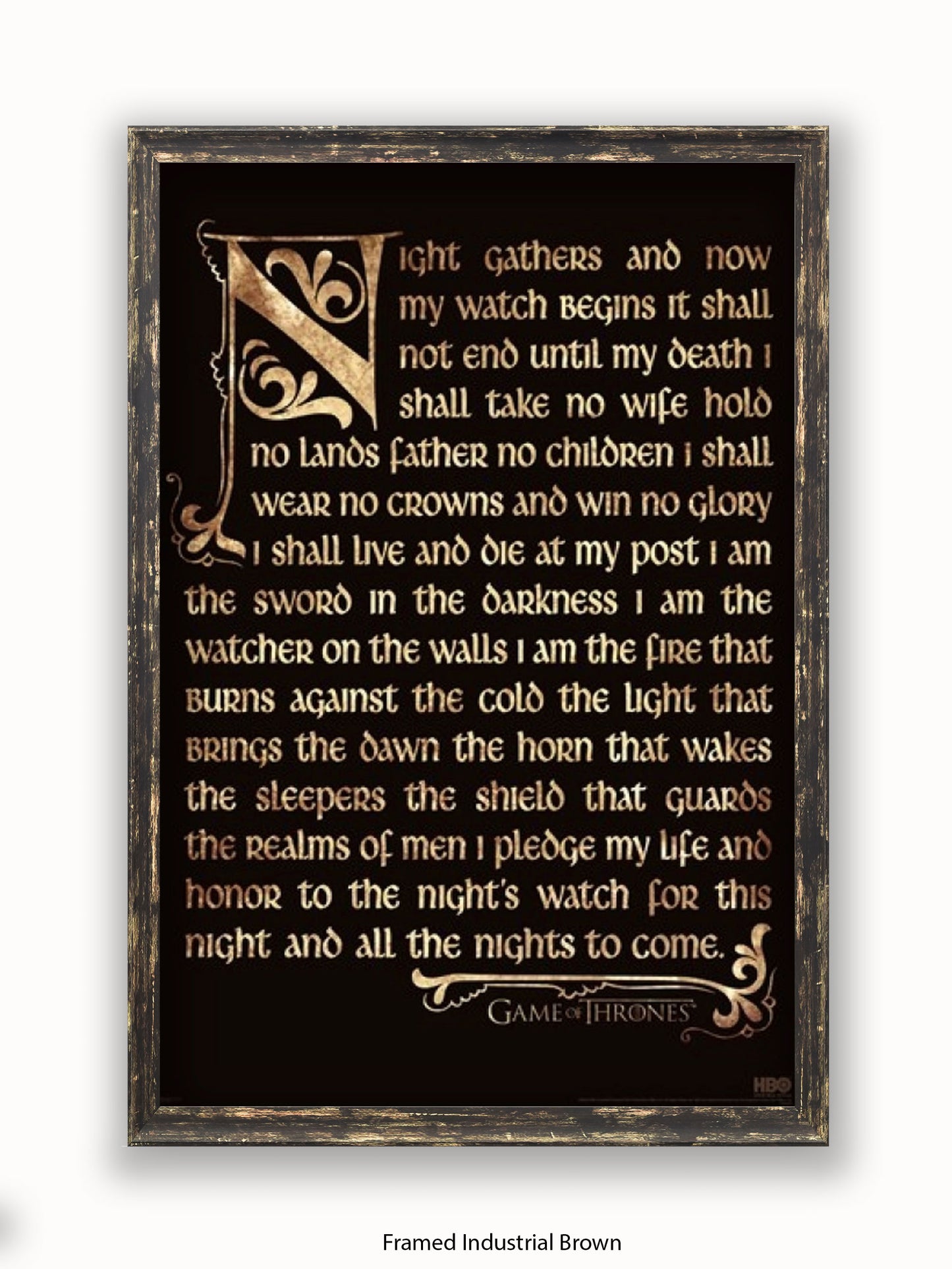 Game Of Thrones  Nightwatch Oath Poster