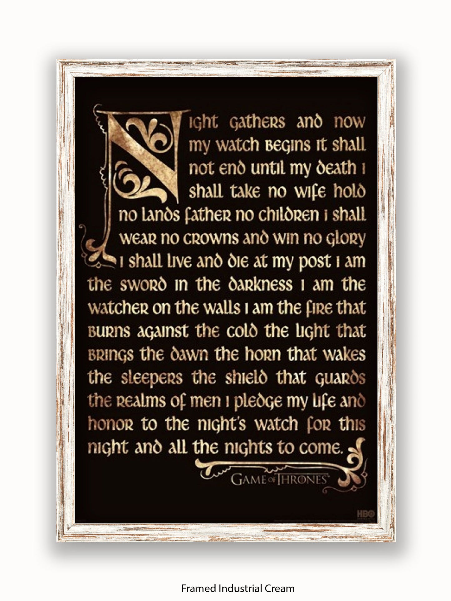 Game Of Thrones  Nightwatch Oath Poster