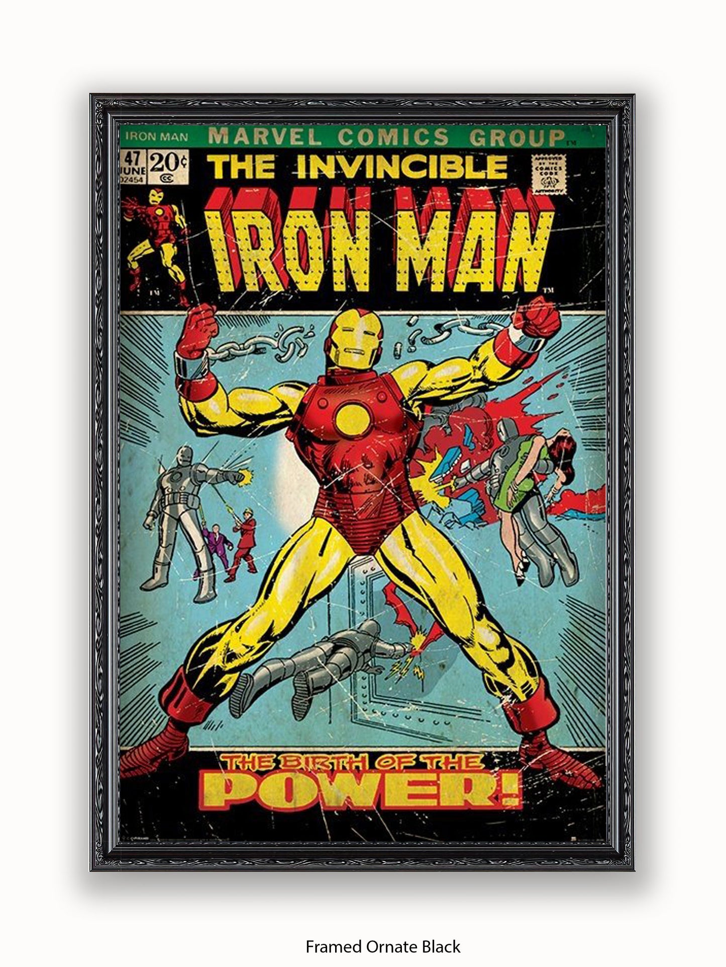 Iron Man  The Birth Of The Power  Comic Book Cover Poster