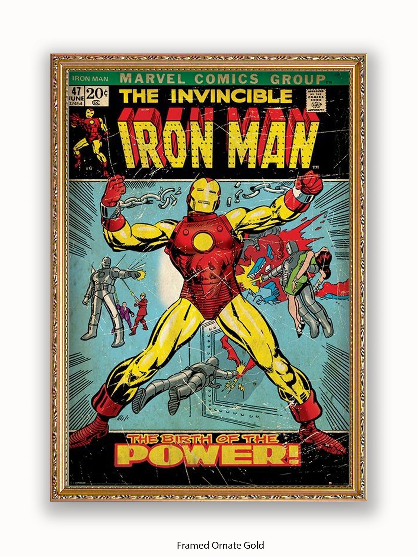 Iron Man  The Birth Of The Power  Comic Book Cover Poster
