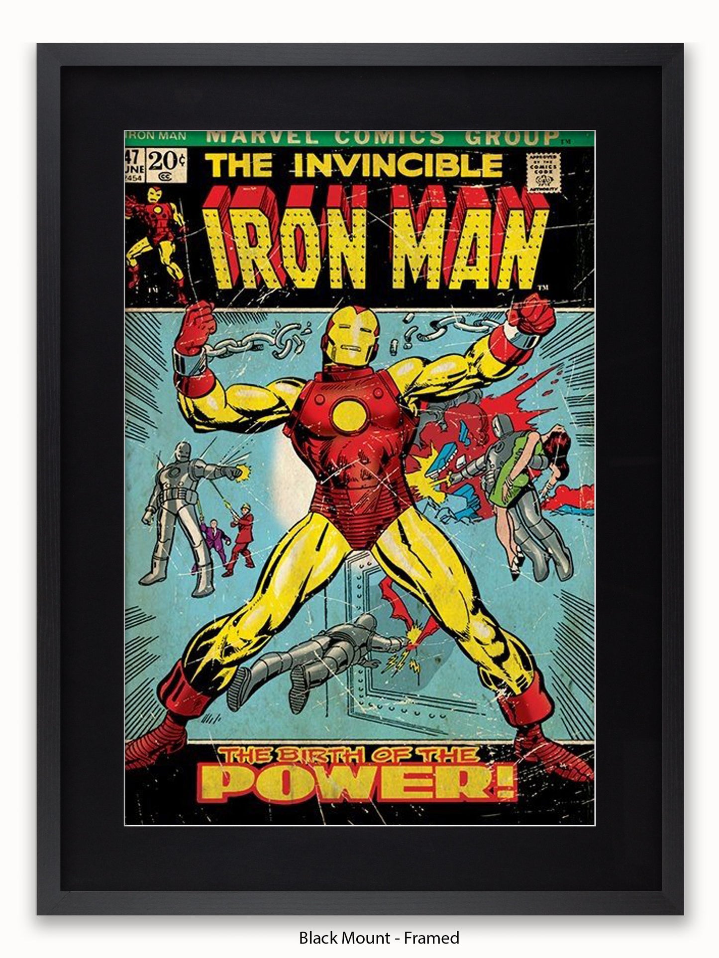 Iron Man  The Birth Of The Power  Comic Book Cover Poster
