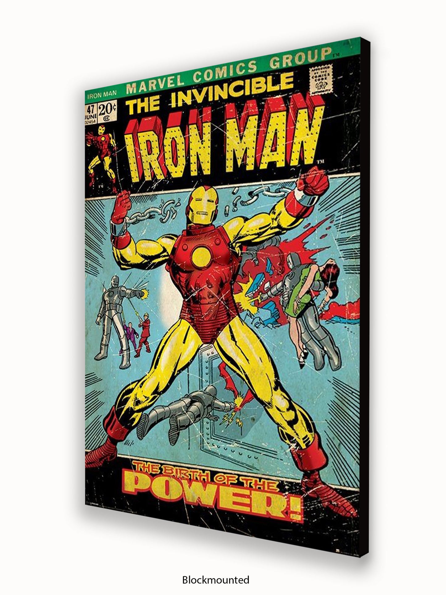 Iron Man  The Birth Of The Power  Comic Book Cover Poster