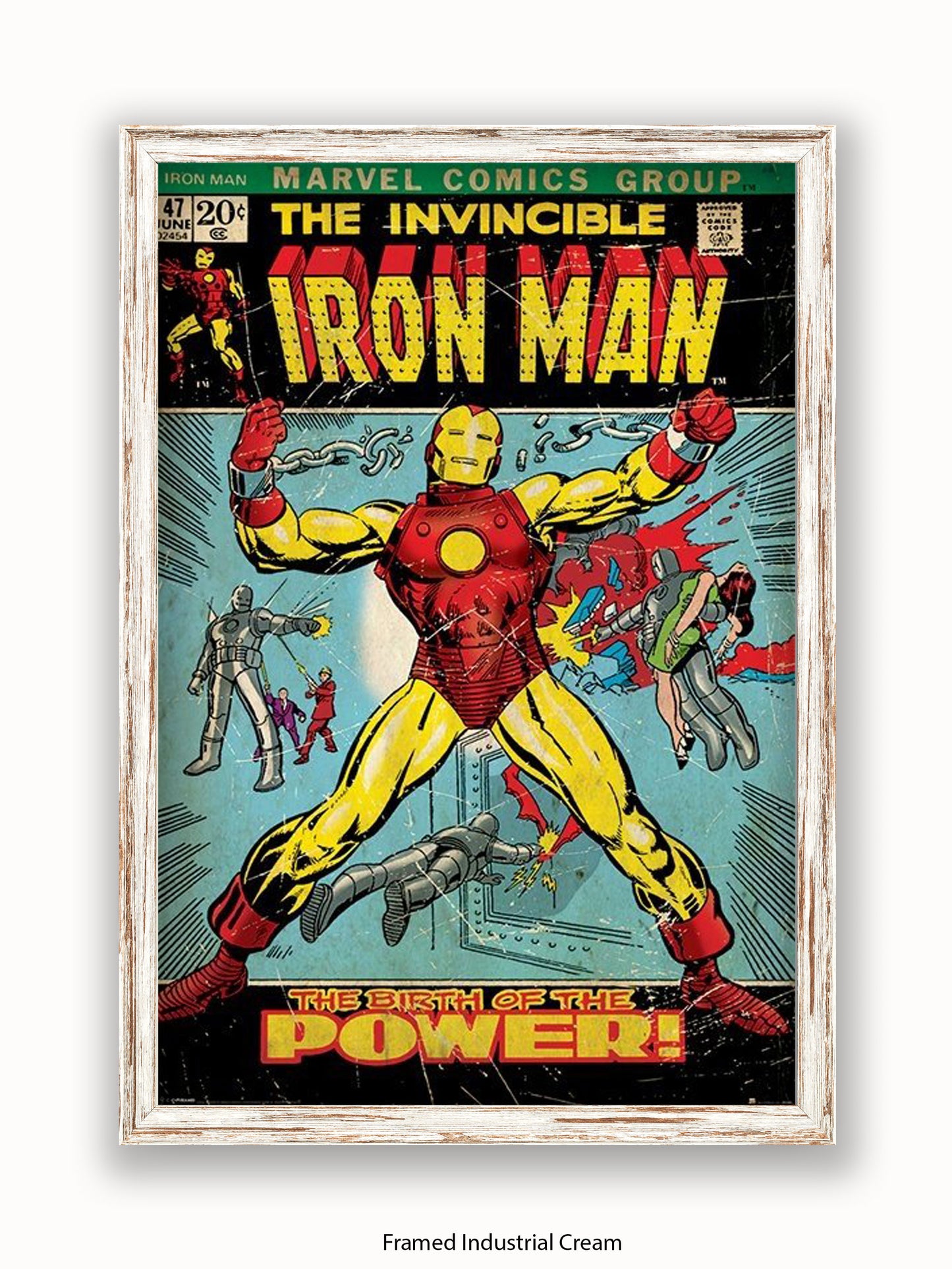 Iron Man  The Birth Of The Power  Comic Book Cover Poster