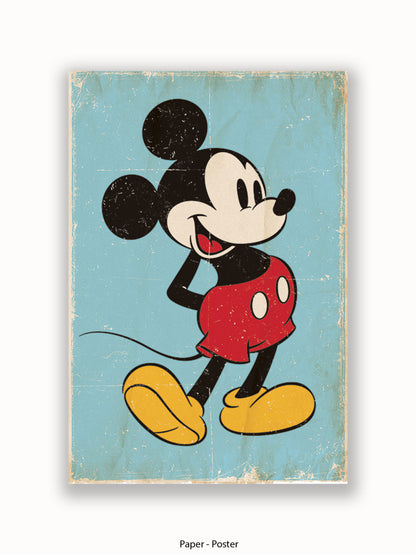 Mickey Mouse  Retro Poster
