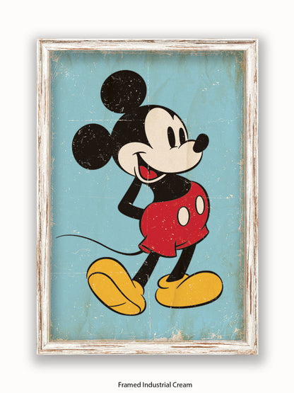 Mickey Mouse  Retro Poster