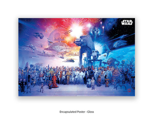 Star Wars | Universe across the years | Star Wars characters old and new | Official Star Wars poster