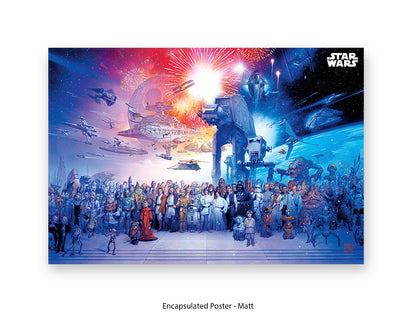 Star Wars | Universe across the years | Star Wars characters old and new | Official Star Wars poster