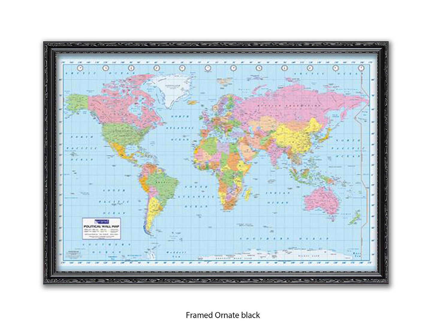 World Map | Political | Wall Decor Poster