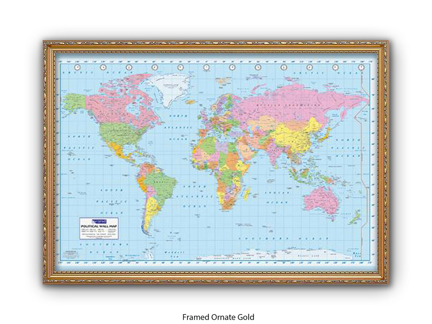 World Map | Political | Wall Decor Poster