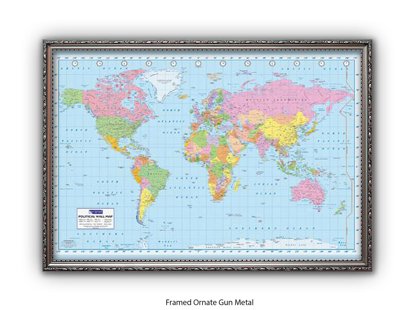 World Map | Political | Wall Decor Poster