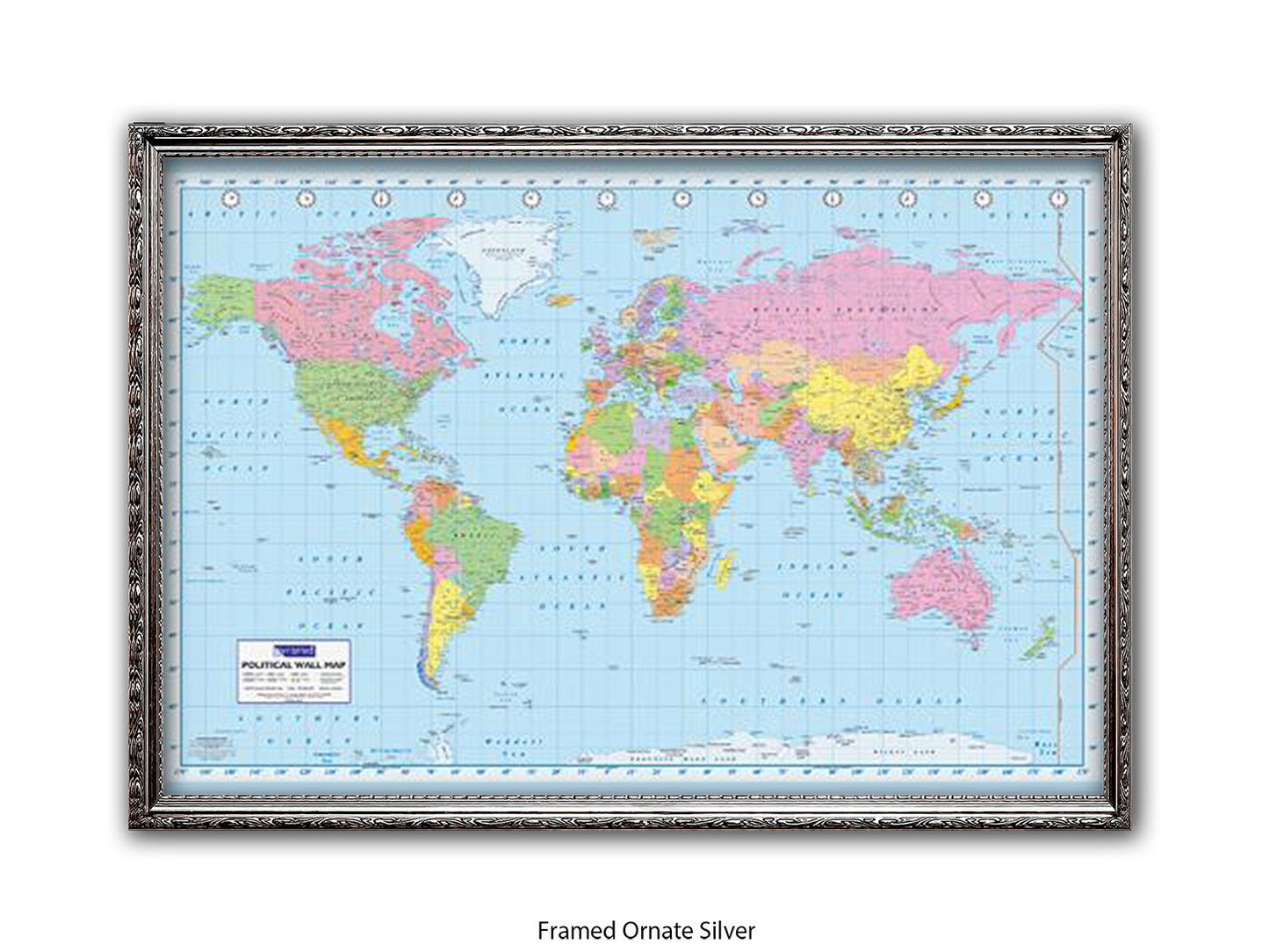 World Map | Political | Wall Decor Poster