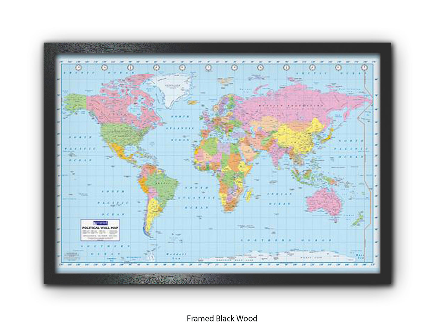 World Map | Political | Wall Decor Poster
