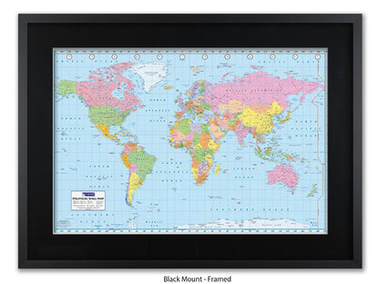 World Map | Political | Wall Decor Poster