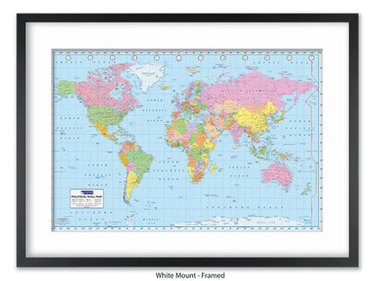 World Map | Political | Wall Decor Poster