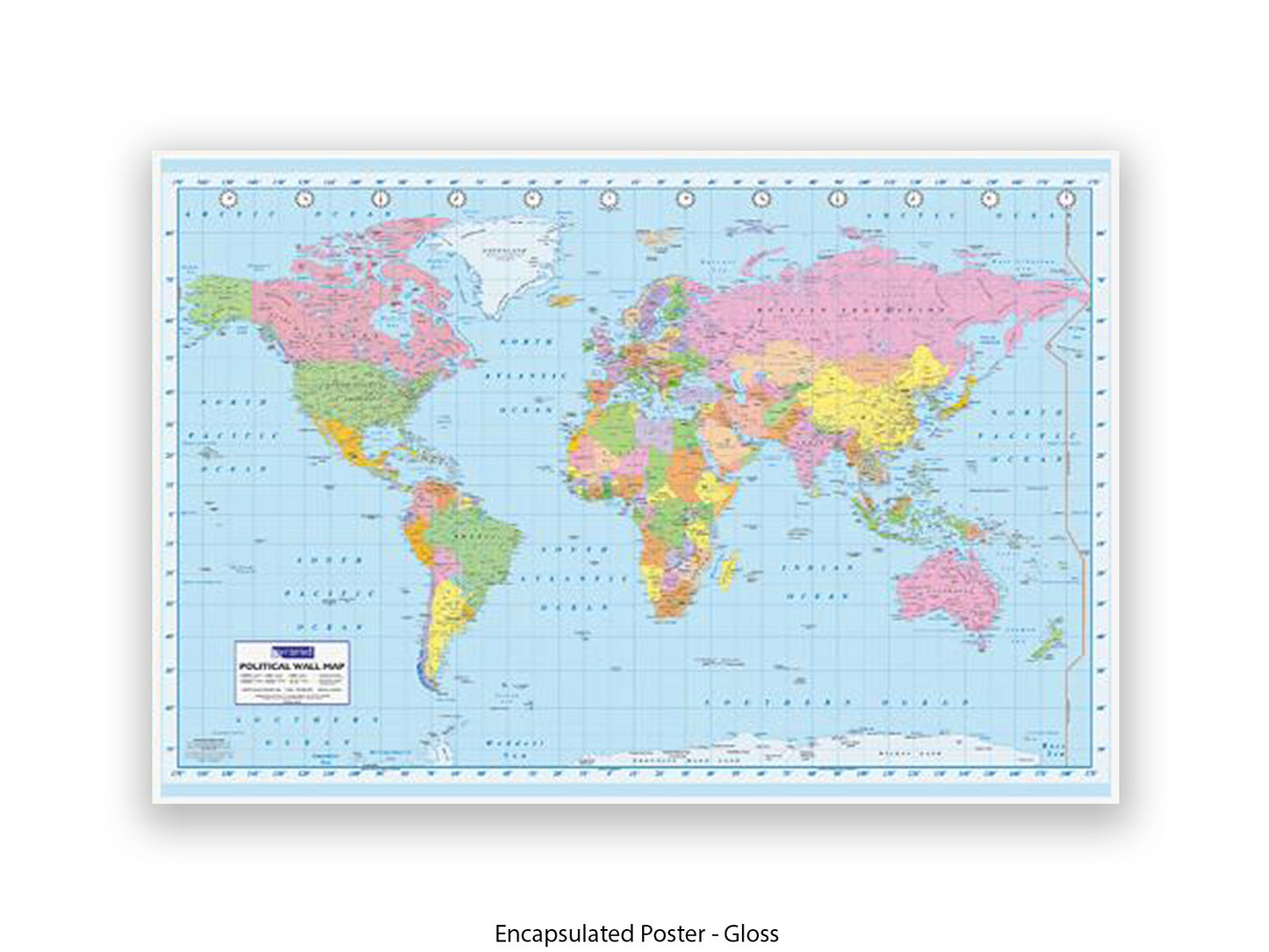 World Map | Political | Wall Decor Poster