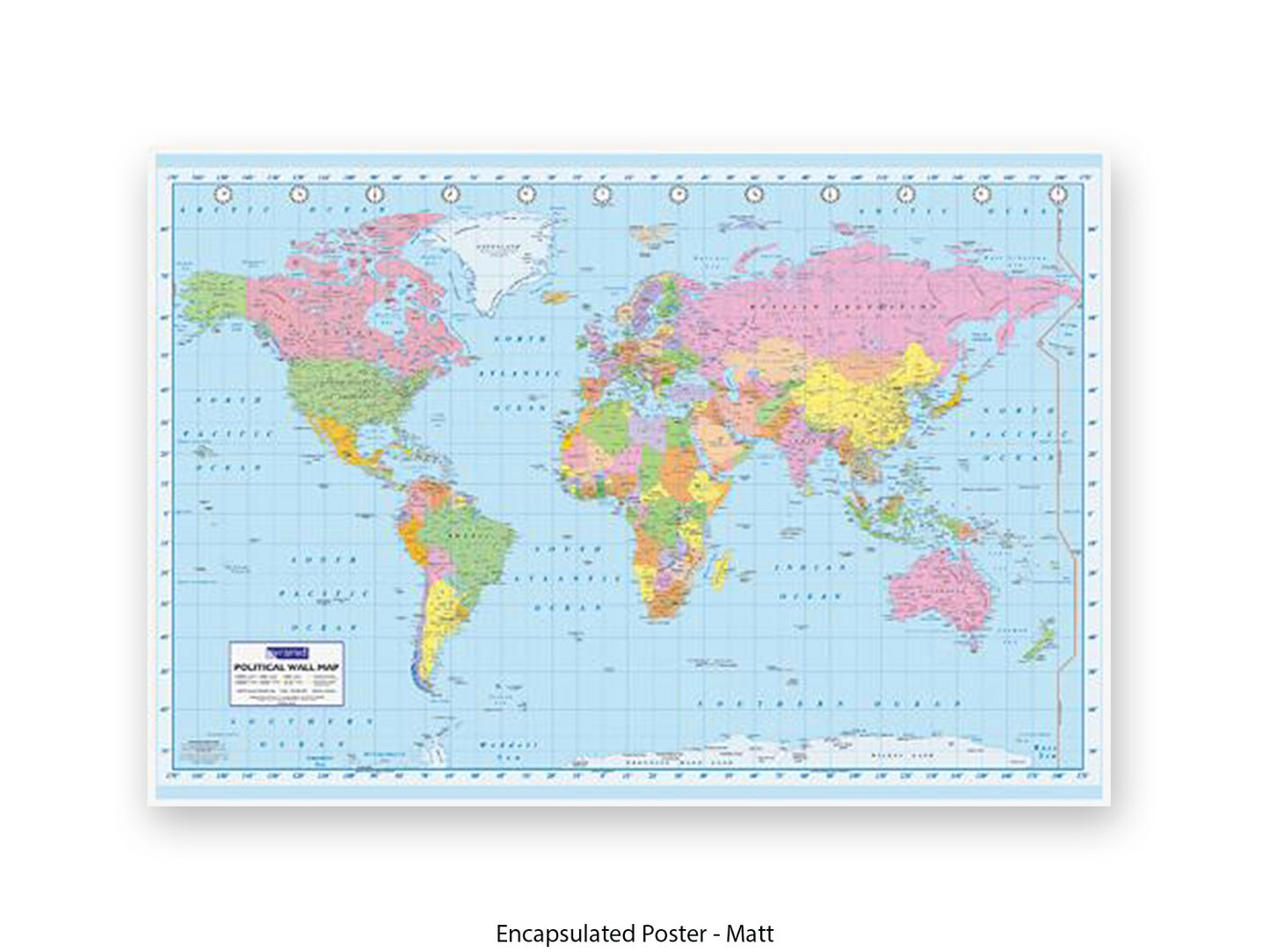 World Map | Political | Wall Decor Poster