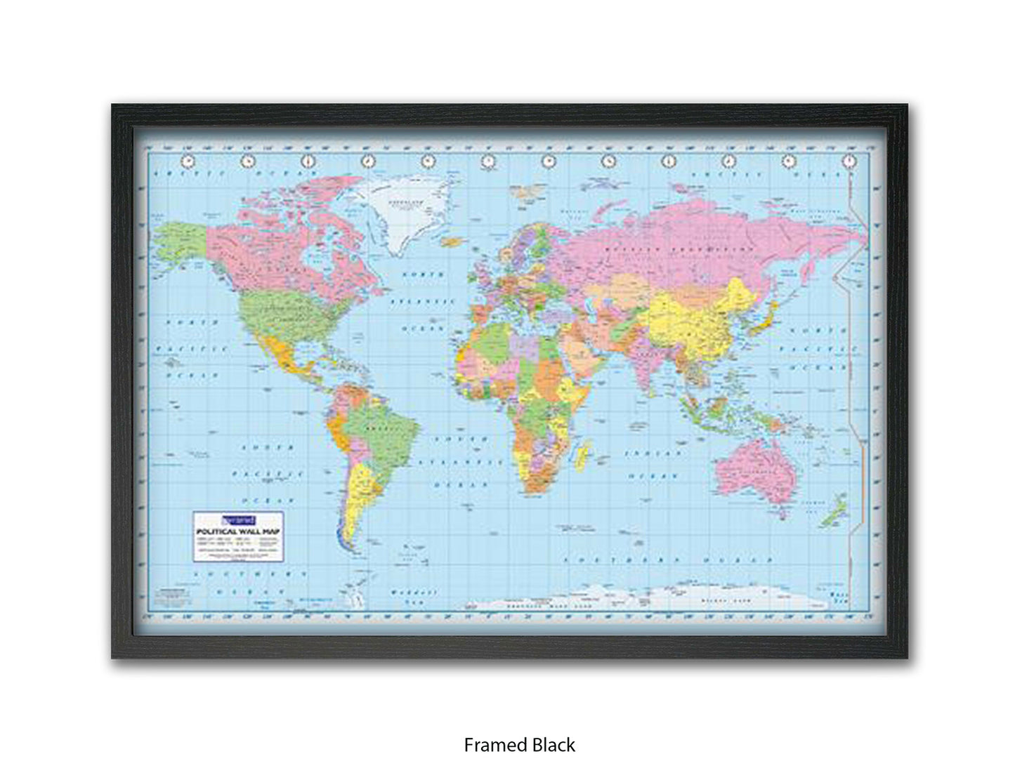 World Map | Political | Wall Decor Poster