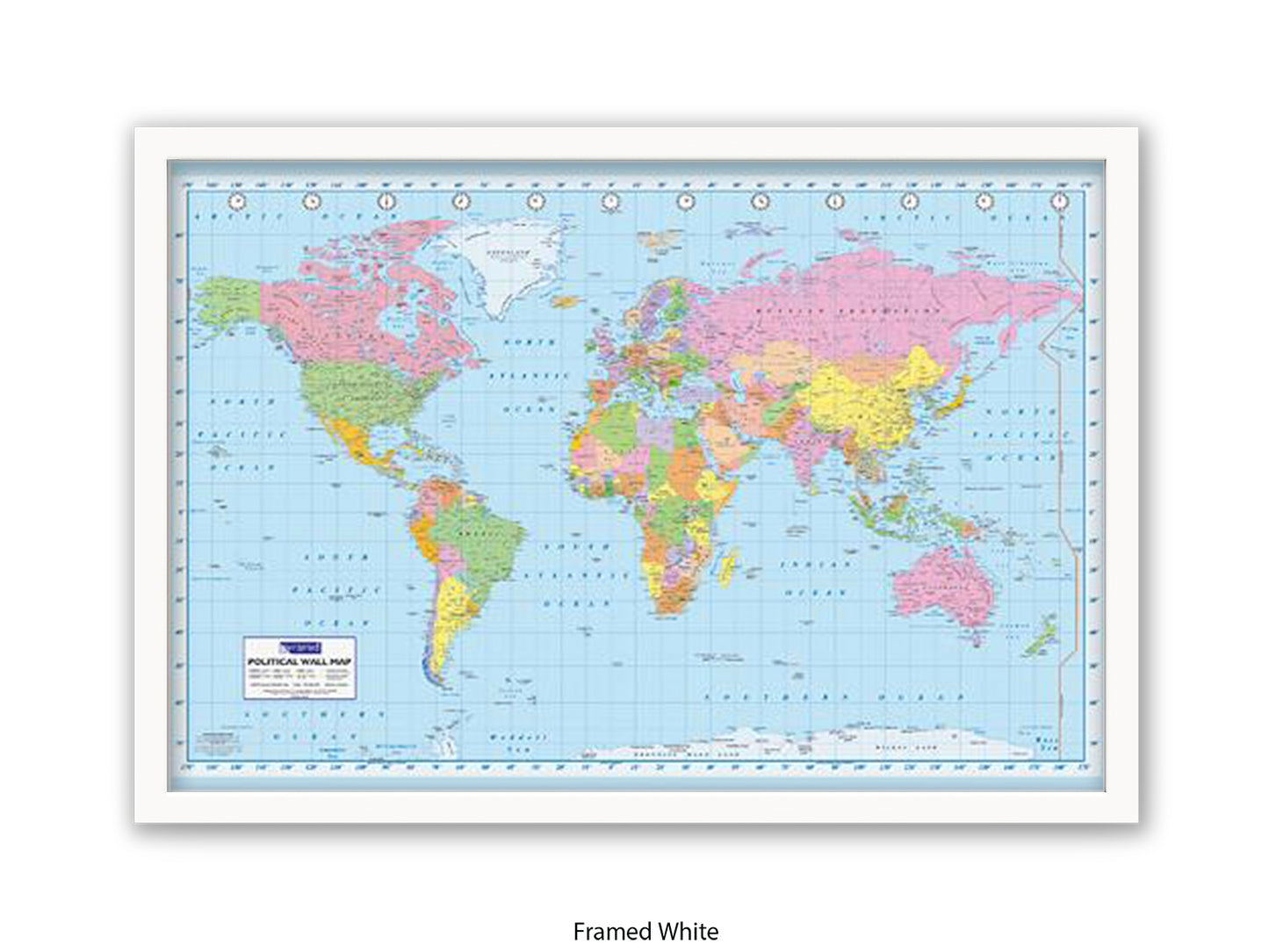 World Map | Political | Wall Decor Poster
