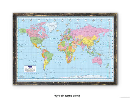 World Map | Political | Wall Decor Poster