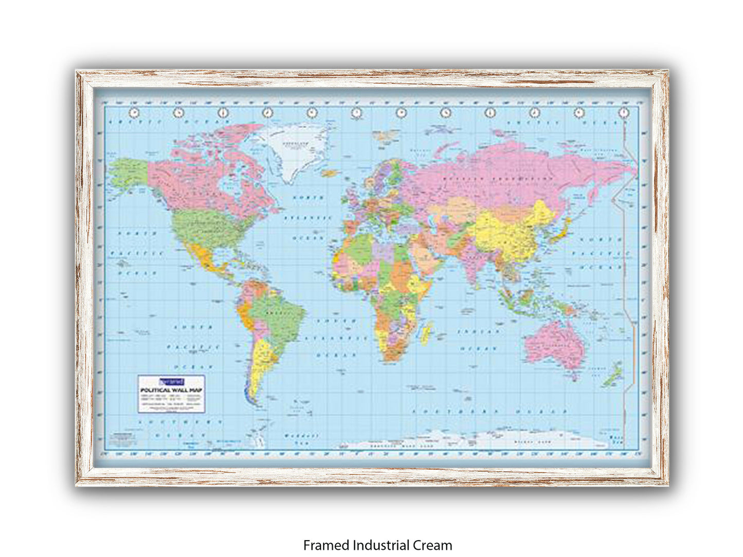 World Map | Political | Wall Decor Poster