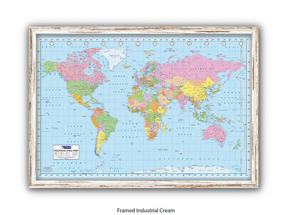 World Map | Political | Wall Decor Poster