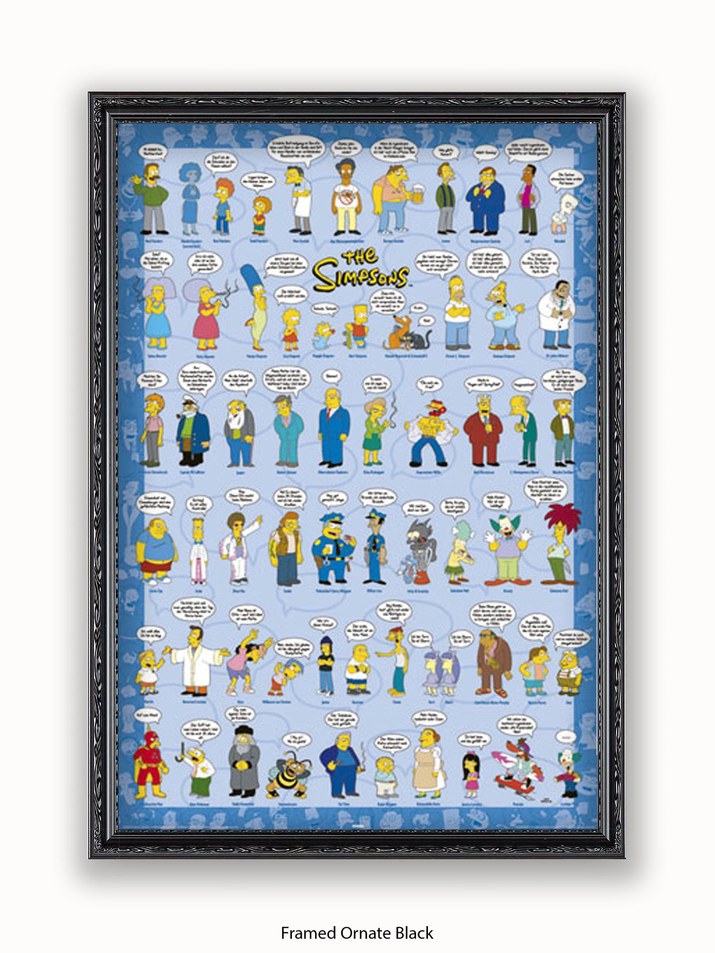 Simpsons  Spruche  Characters Poster