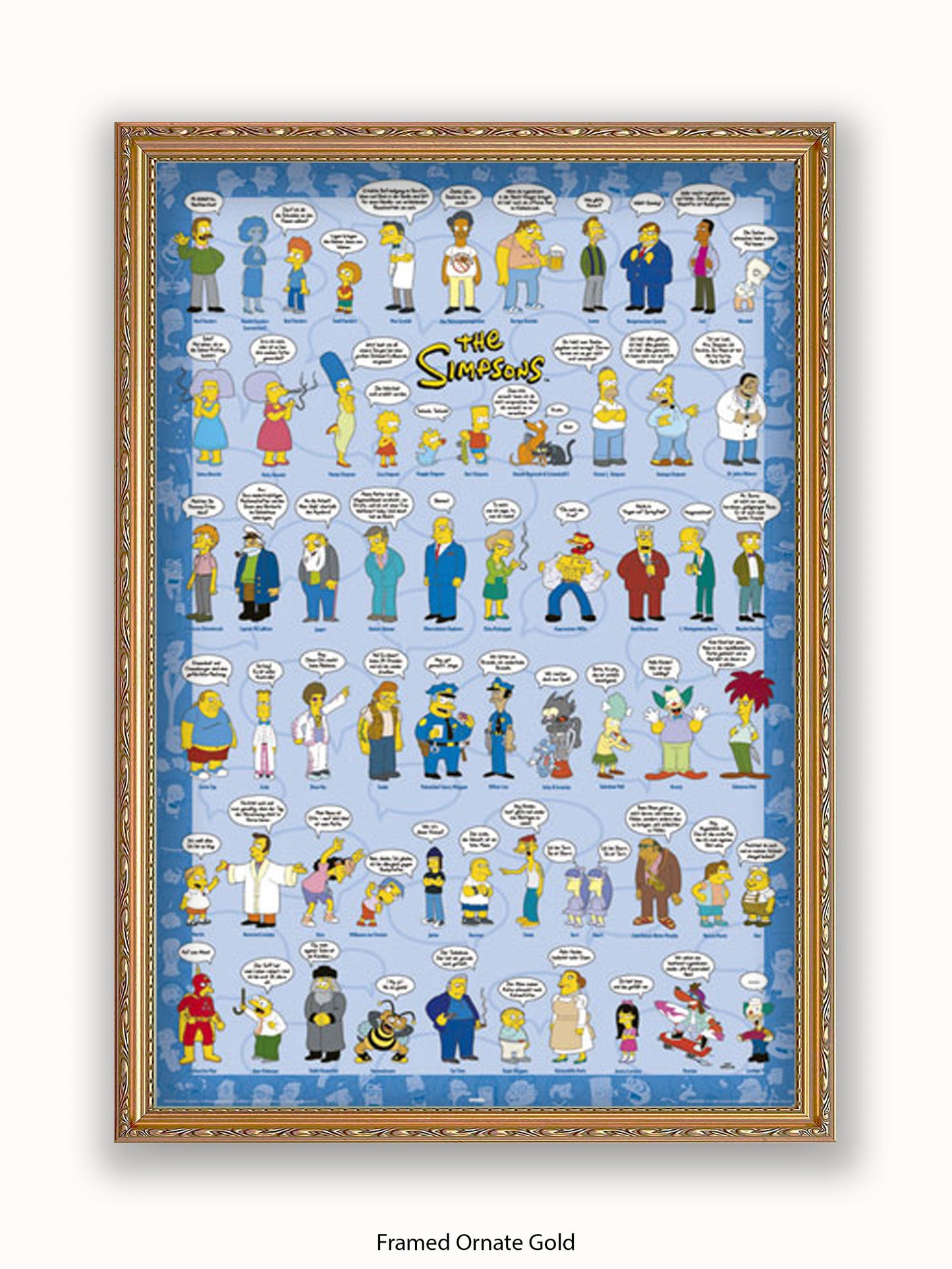 Simpsons  Spruche  Characters Poster