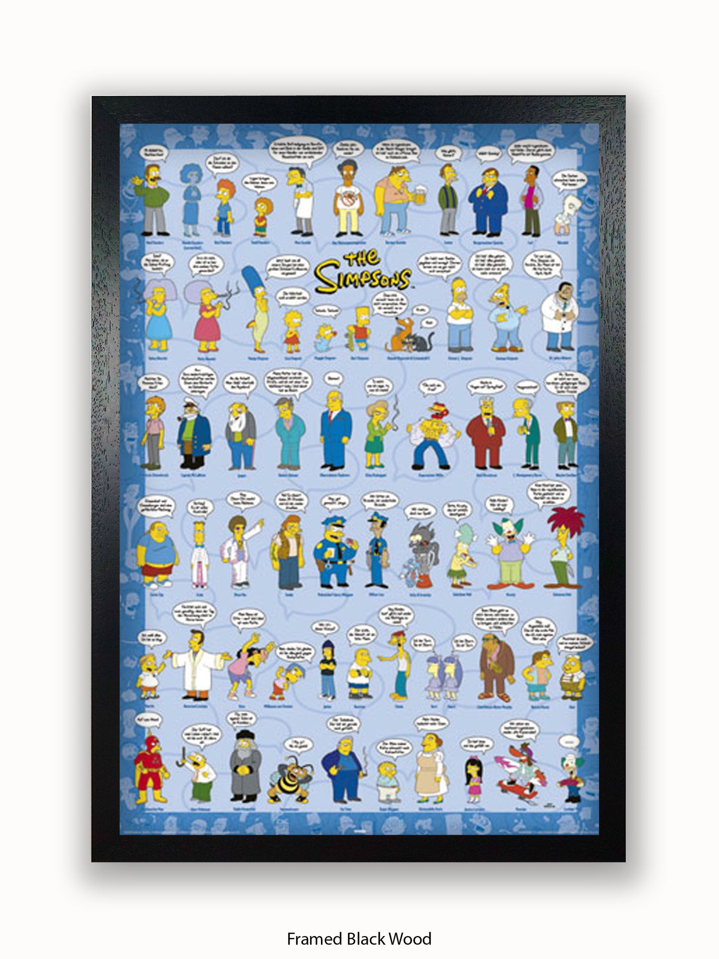 Simpsons  Spruche  Characters Poster