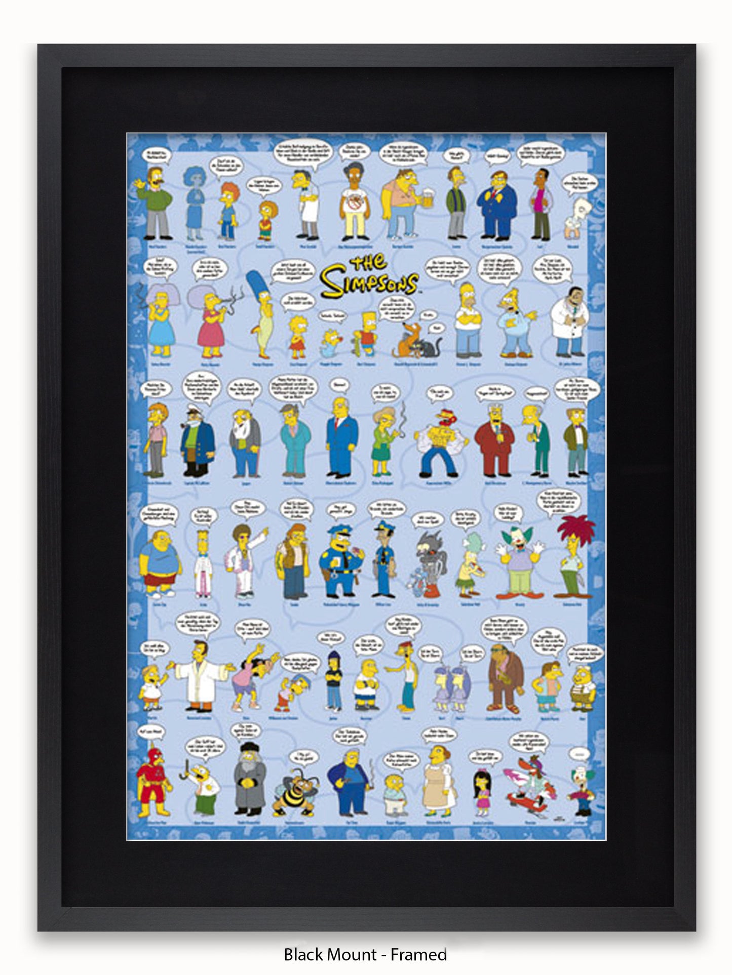 Simpsons  Spruche  Characters Poster