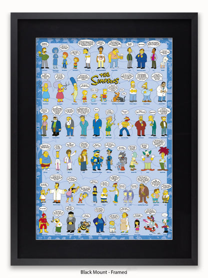 Simpsons  Spruche  Characters Poster