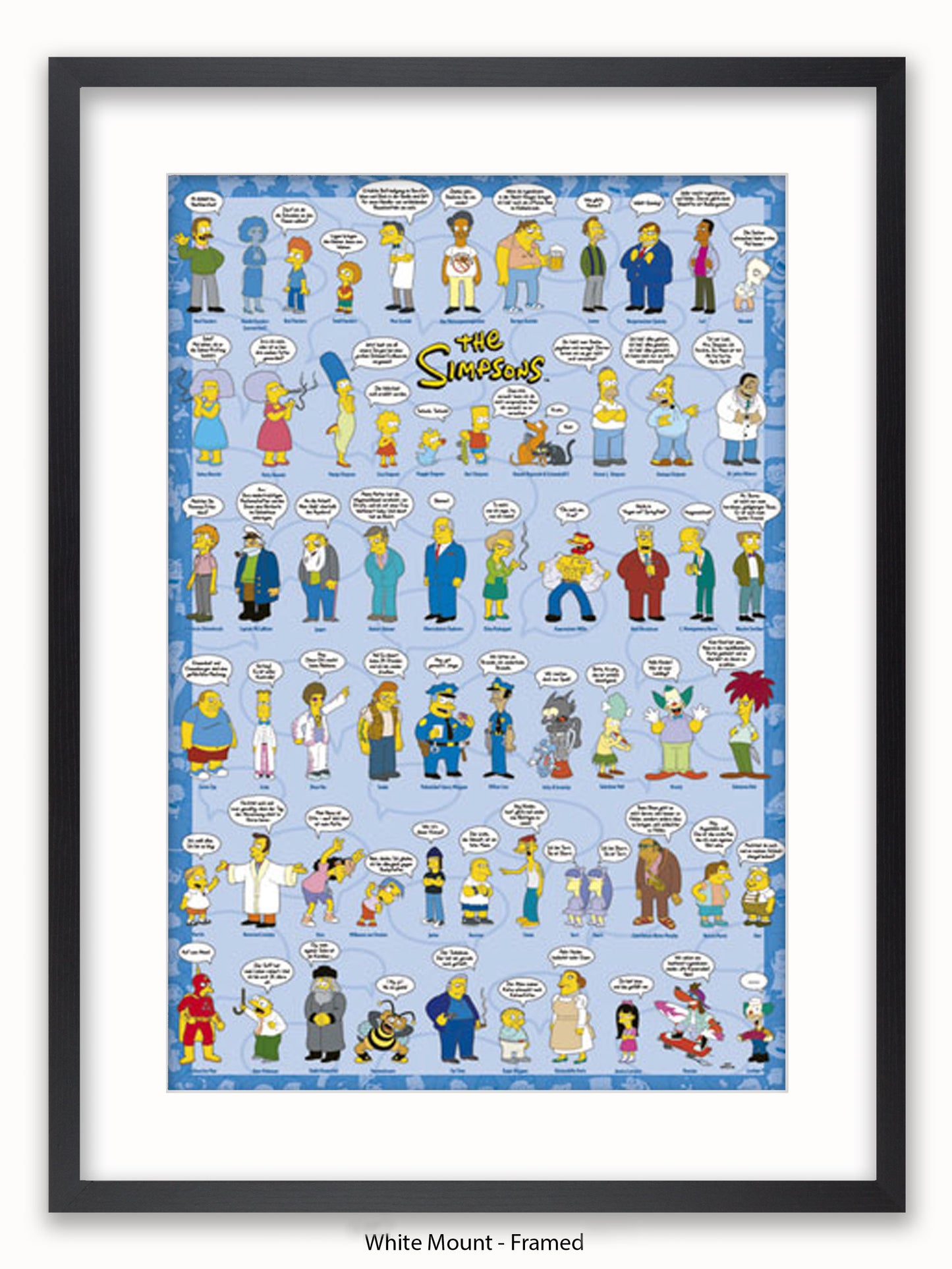 Simpsons  Spruche  Characters Poster