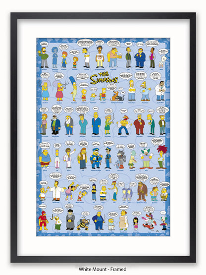 Simpsons  Spruche  Characters Poster