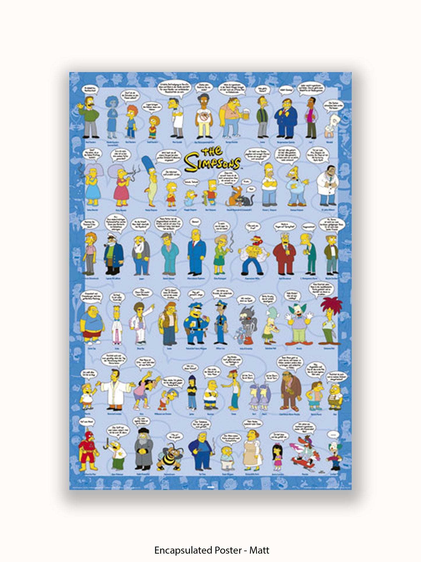 Simpsons  Spruche  Characters Poster