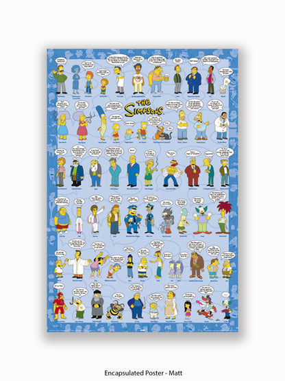 Simpsons  Spruche  Characters Poster