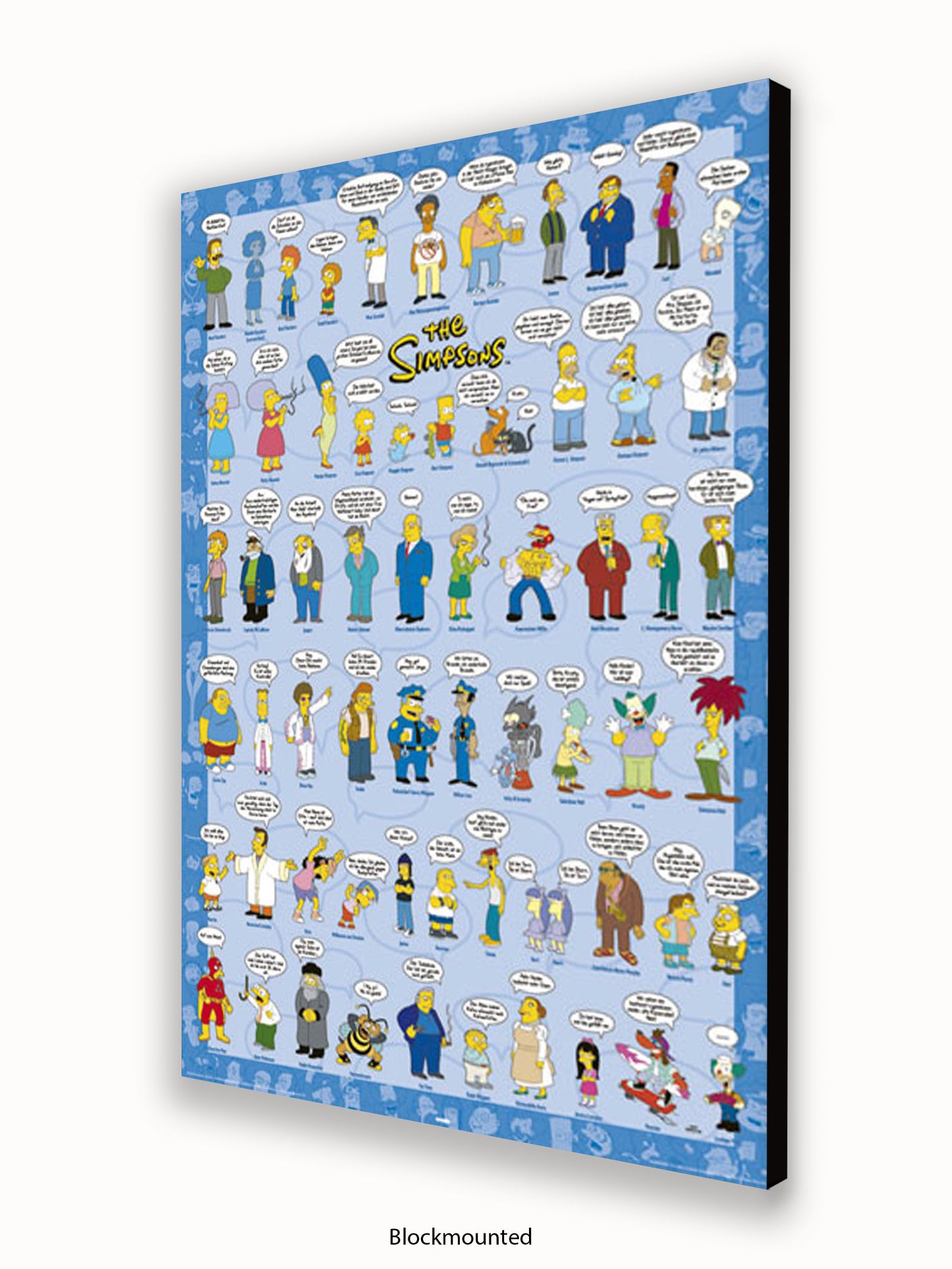 Simpsons  Spruche  Characters Poster