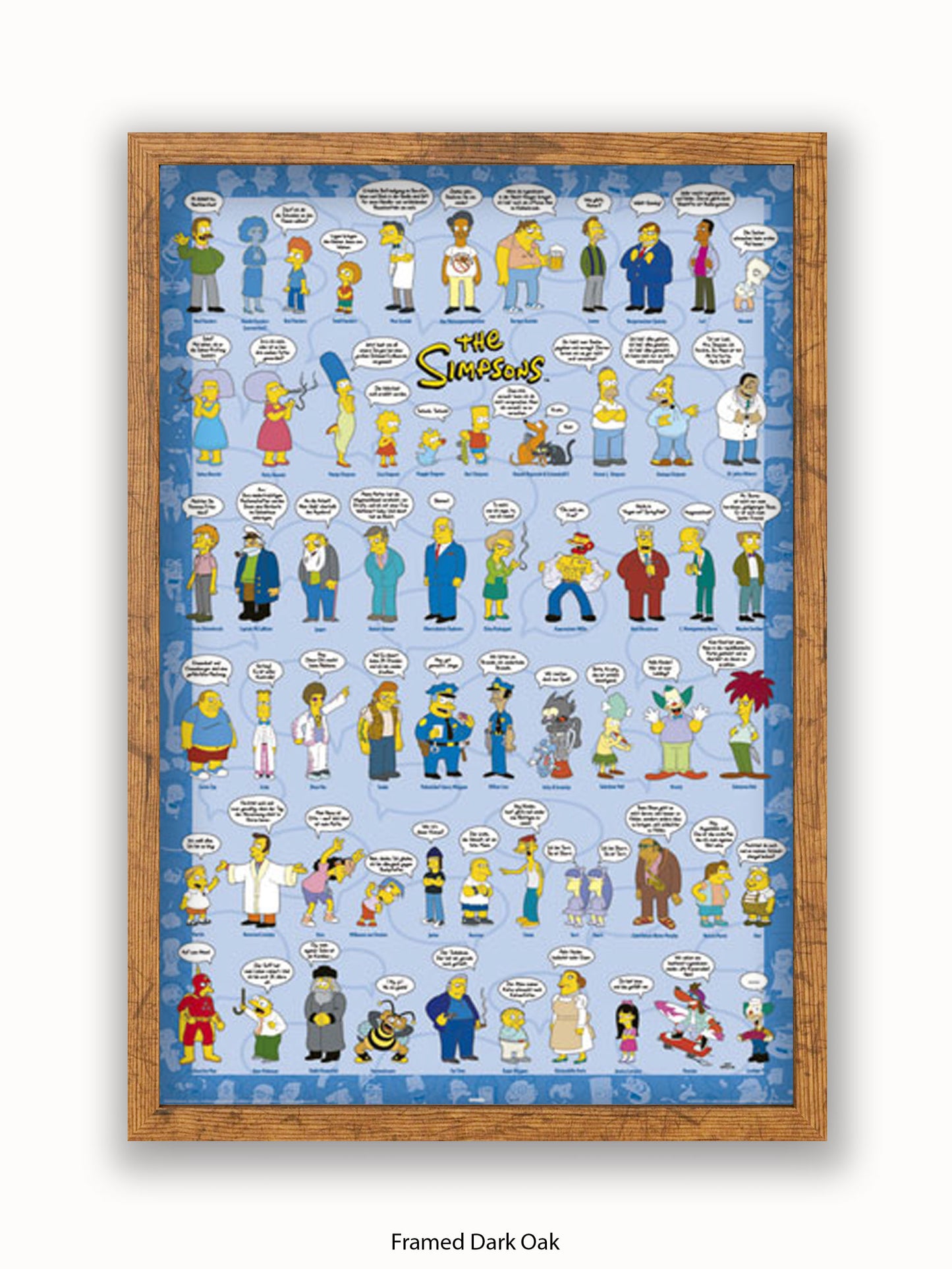 Simpsons  Spruche  Characters Poster