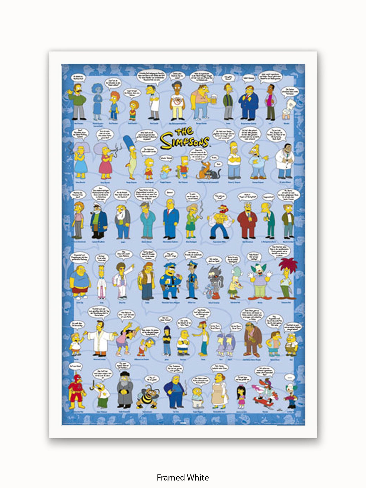 Simpsons  Spruche  Characters Poster