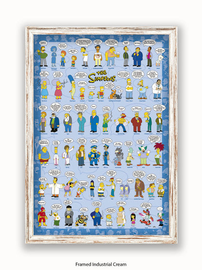 Simpsons  Spruche  Characters Poster