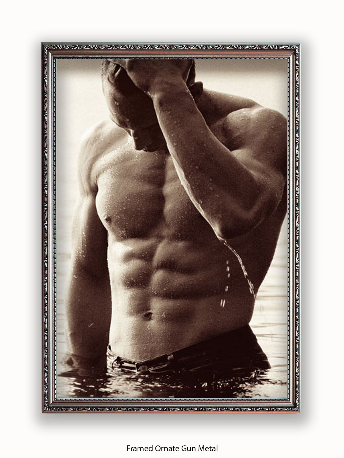 Sexy Man Rob Lang Get Wet Poster
